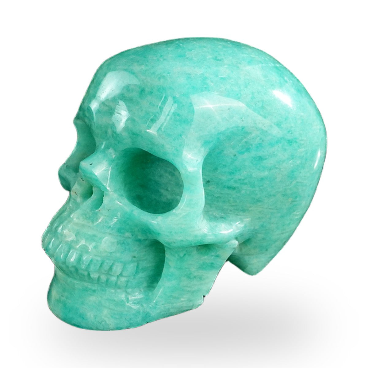 Amazonite crystal skull 2.2" SKH20AA01 view 7
