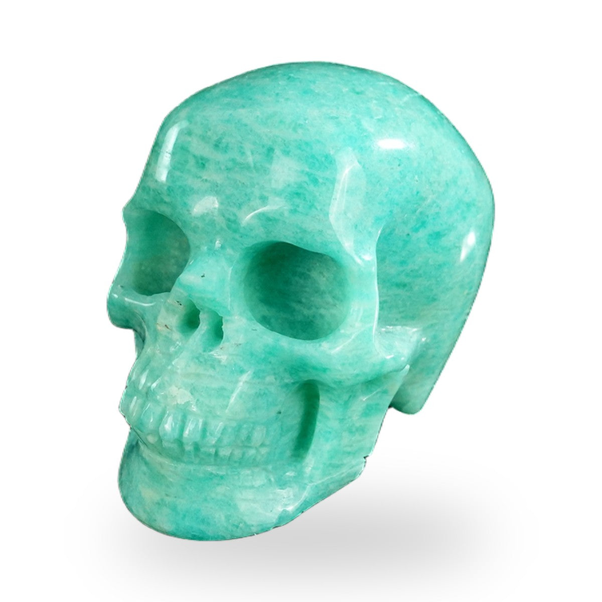 Amazonite crystal skull 2.2" SKH20AA01 view 8