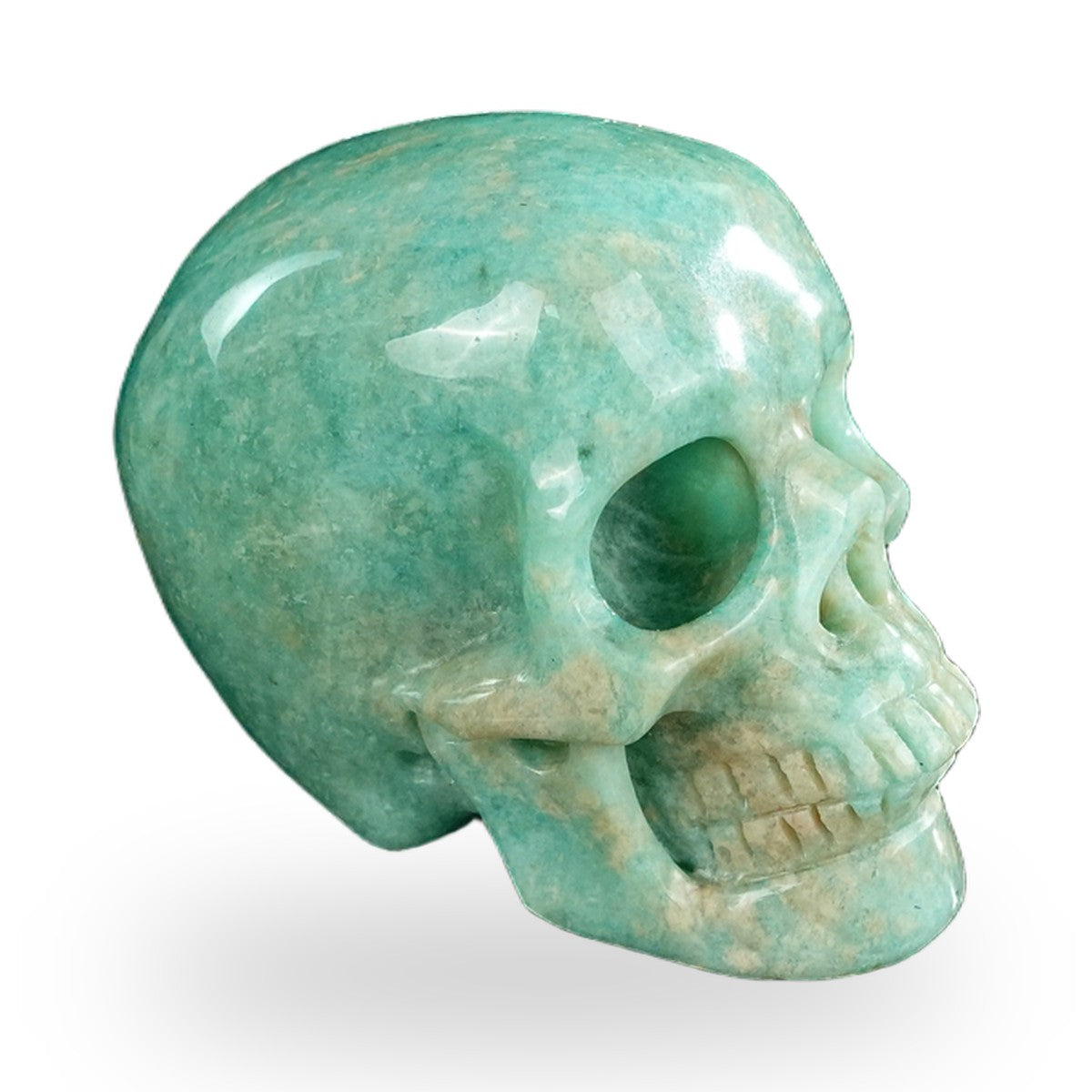 Amazonite crystal skull 2.2" SKH20AA17 photo 4