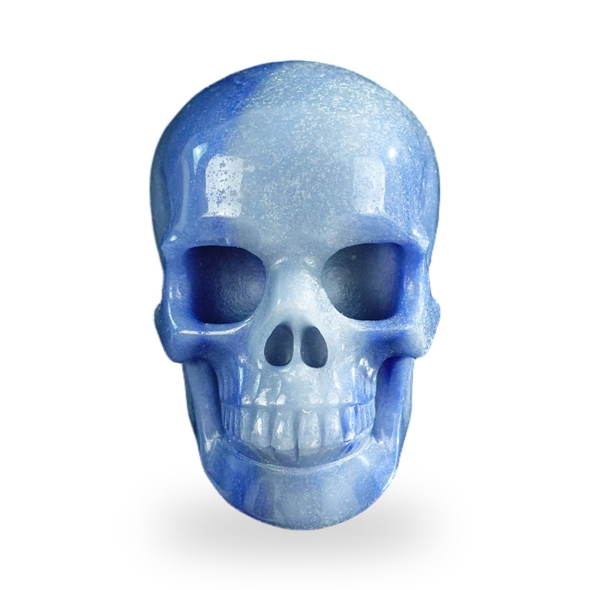 Blue Aventurine crystal skull 3" SKH30BA01 hand carved gemstone