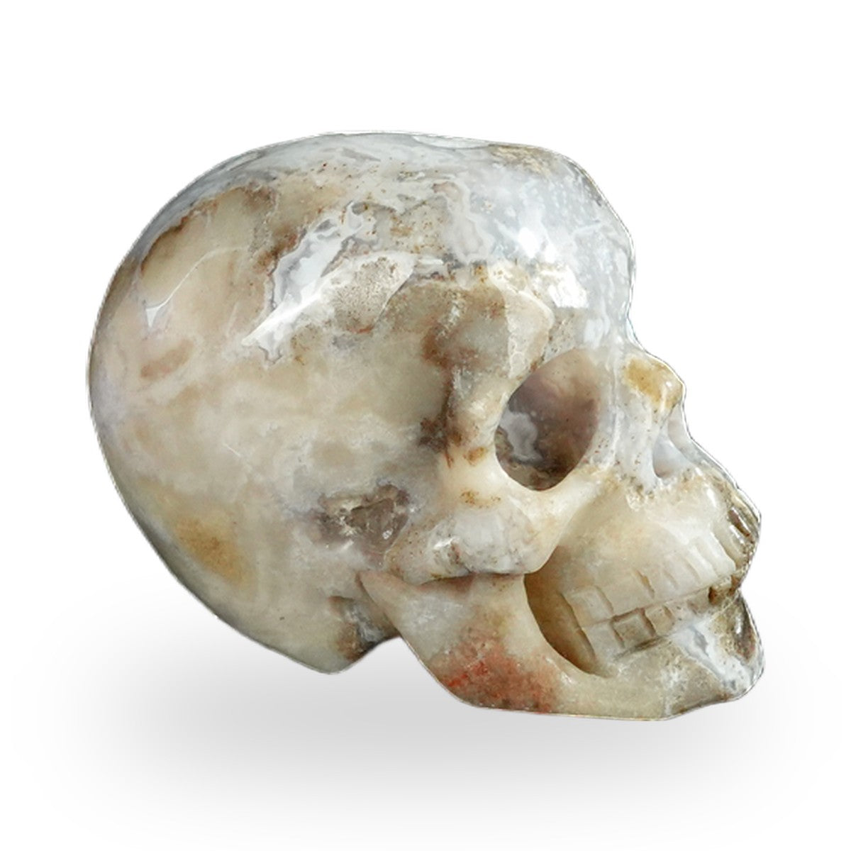 Blue Flower Agate crystal skull 2.2" SKH20BF08 photo 4