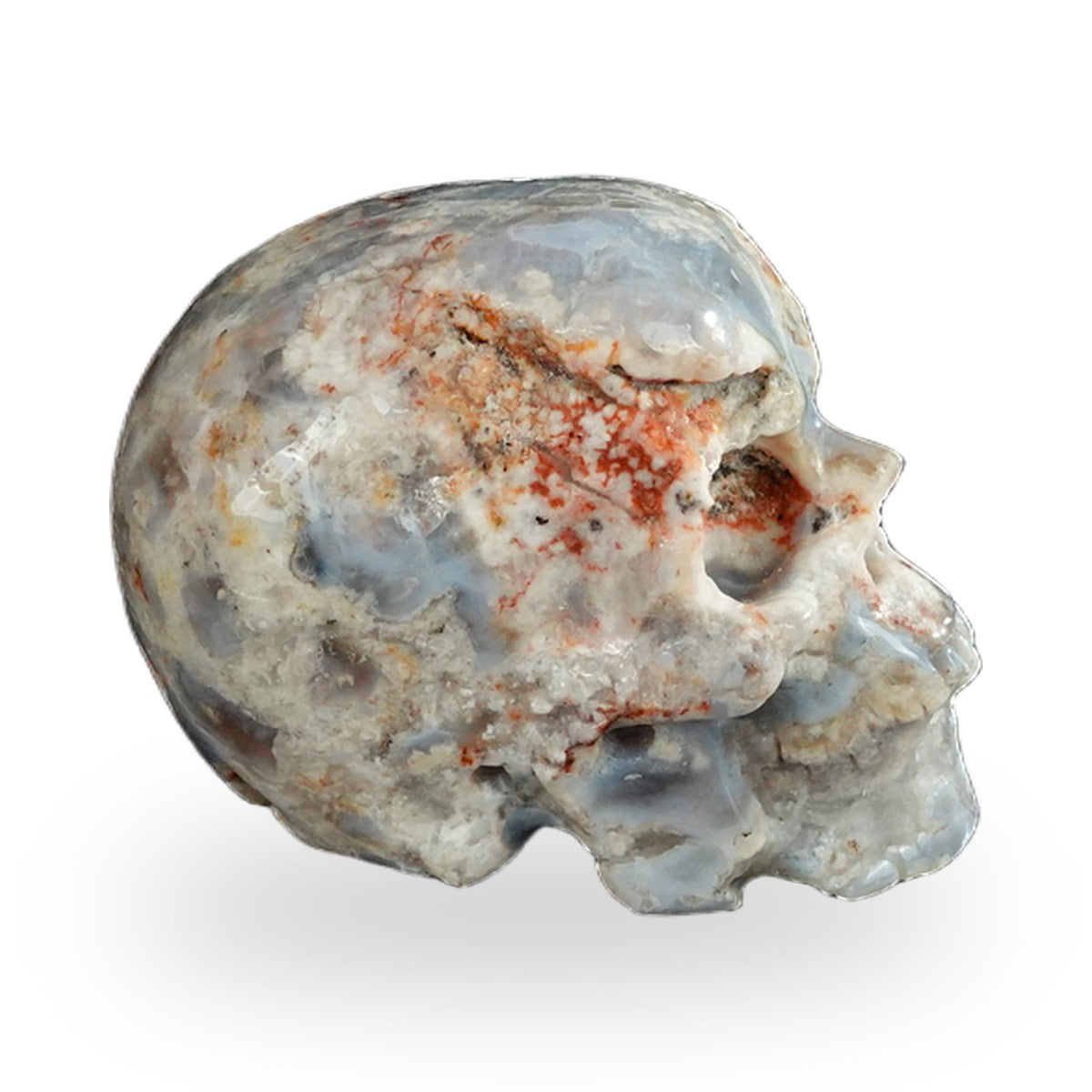 Blue Flower Agate crystal skull 2.2" SKH20BF11 photo 5