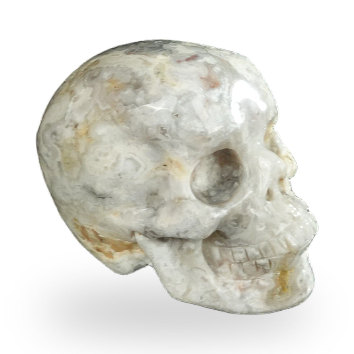 Blue Flower Agate crystal skull 2.2" SKH20BF12 photo 4