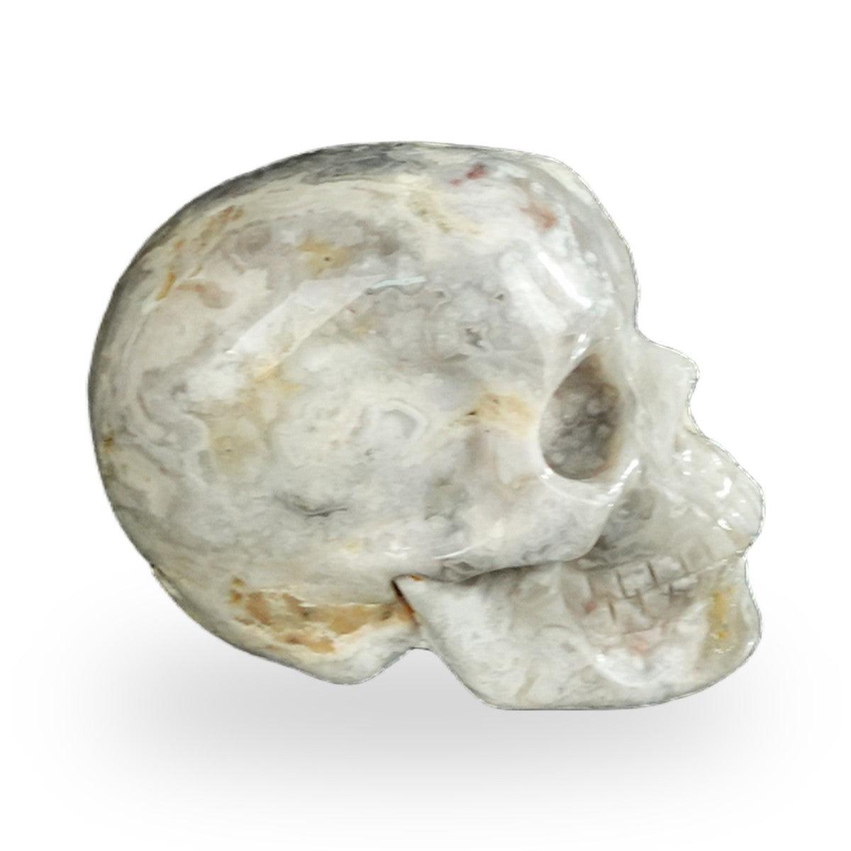Blue Flower Agate crystal skull 2.2" SKH20BF12 photo 5