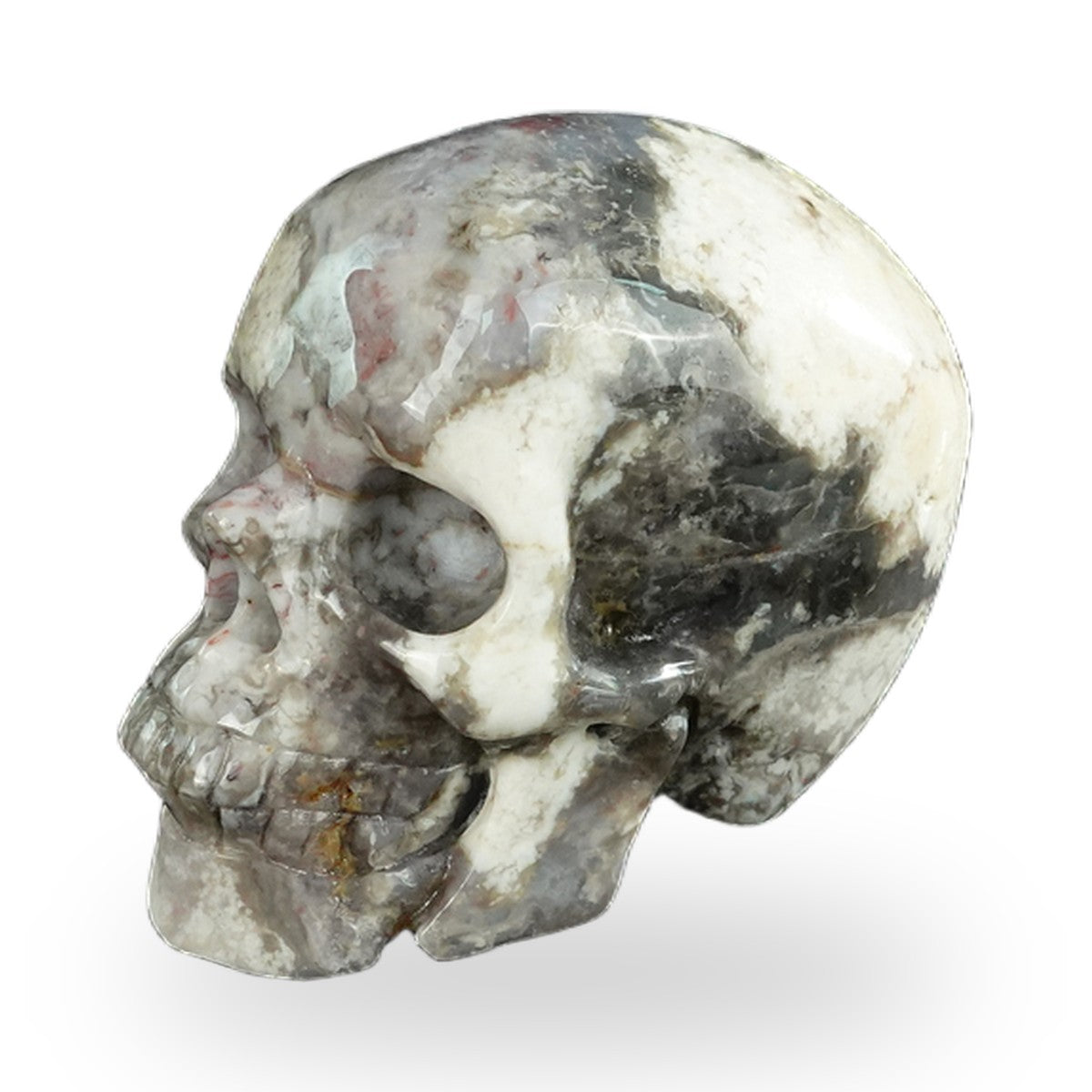Blue Flower Agate crystal skull 2.2" SKH20BF14 photo 7