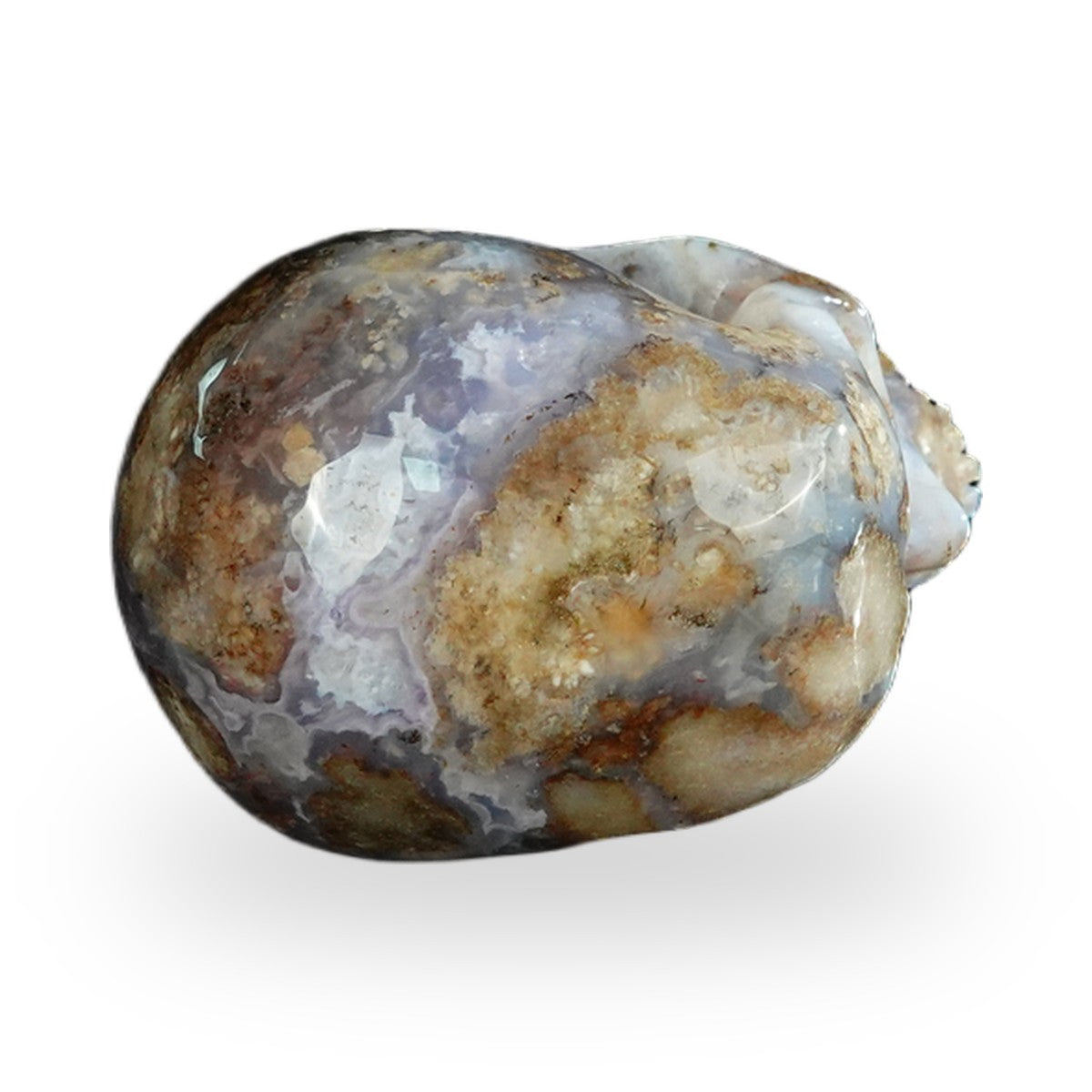 Blue Flower Agate crystal skull 2.2" SKH20BF19 photo 2