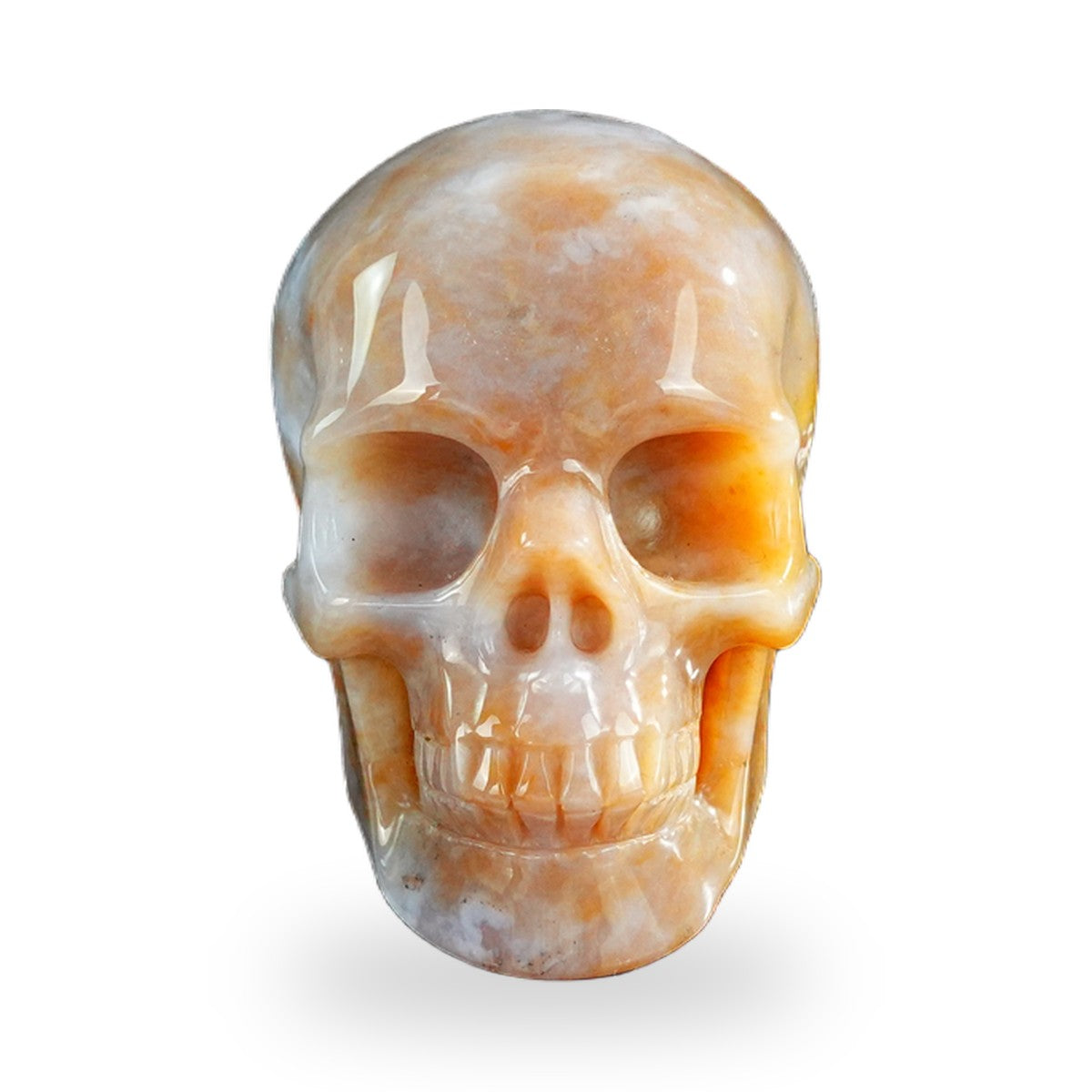 Chalcedony Jasper crystal skull 3" SKH30CJ01 hand carved gemstone