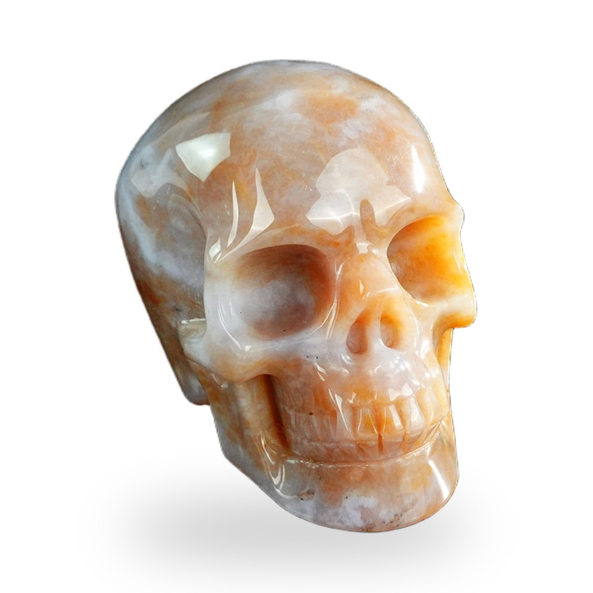 Chalcedony Jasper crystal skull 3" SKH30CJ01 view 3