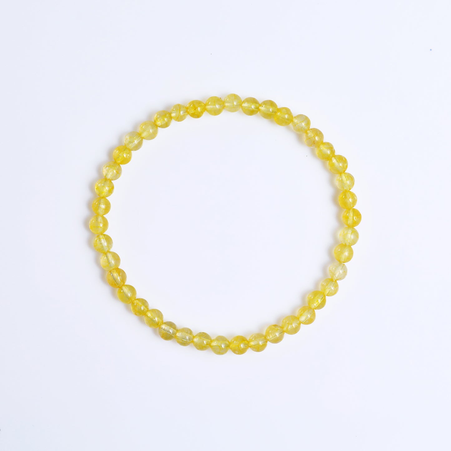 Natural Citrine Beads Bracelet,Healing Energy Bracelet,Handcrafted Gift