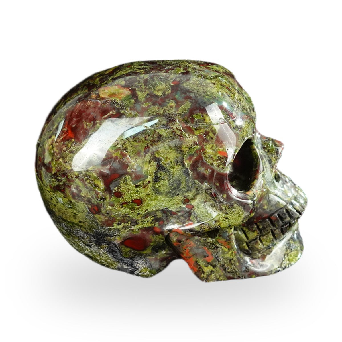 Dragon Blood Jasper crystal skull 2.2" SKH20DB03 photo 5