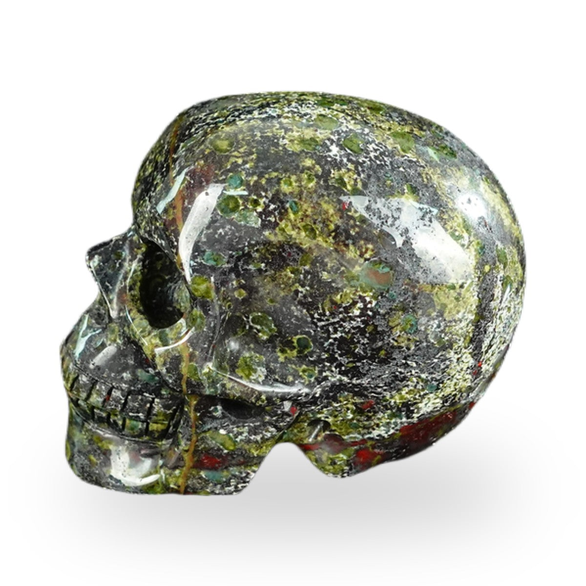 Dragon Blood Jasper crystal skull 2.2" SKH20DB04 photo 6
