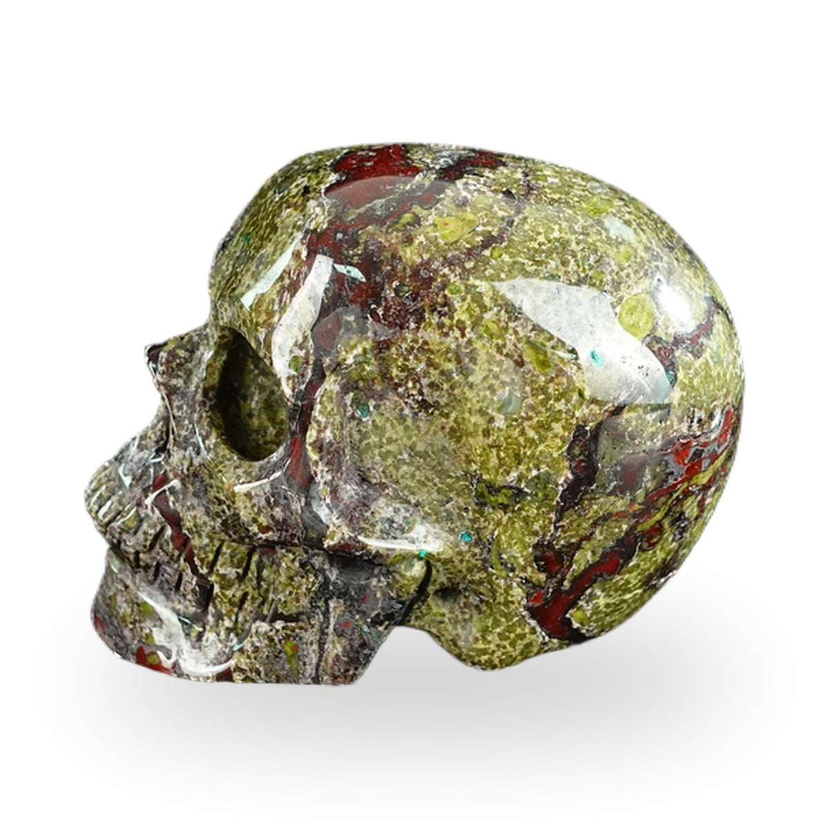 Dragon Blood Jasper crystal skull 2.2" SKH20DB08 photo 6