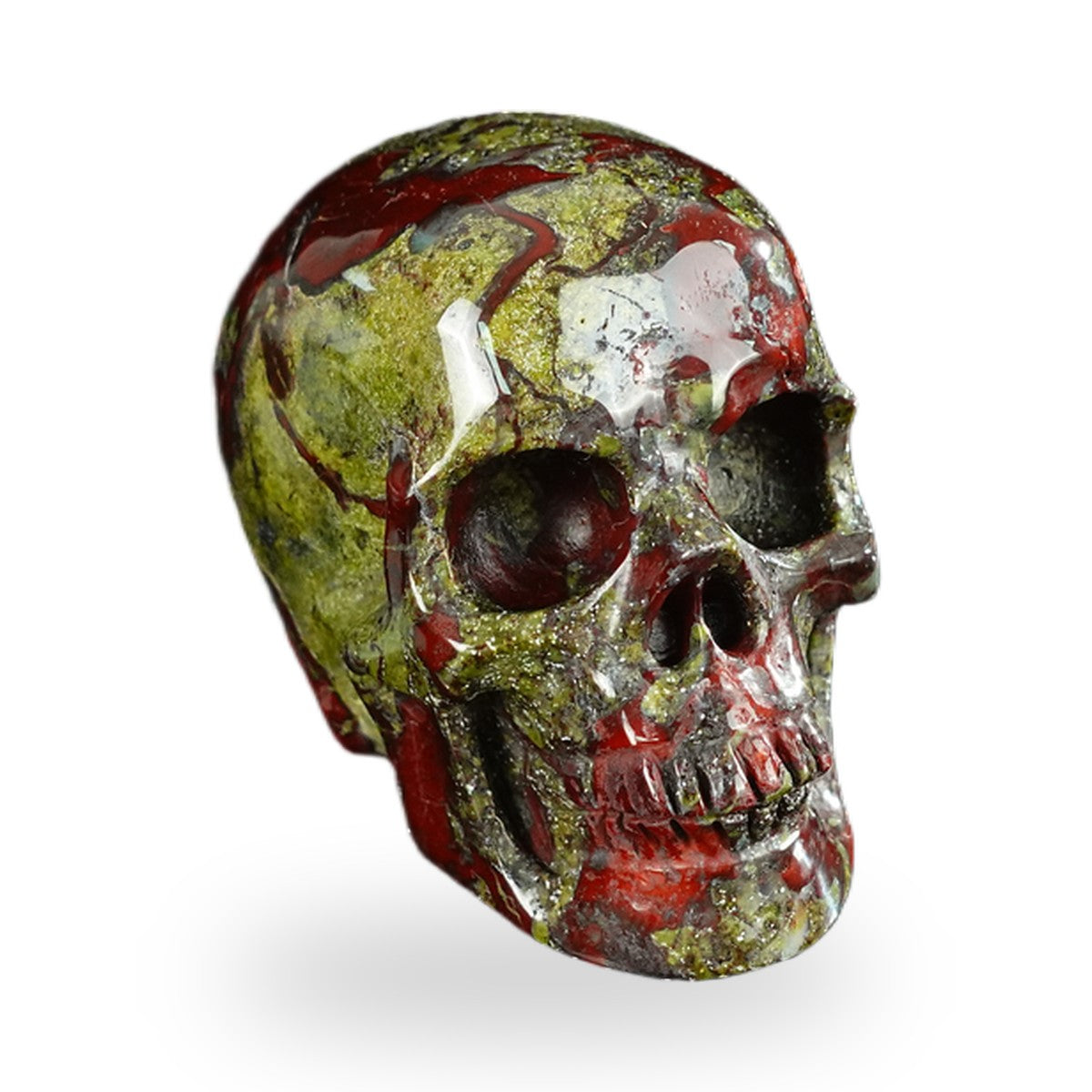 Dragon Blood Jasper crystal skull 2.2" SKH20DB09 photo 2