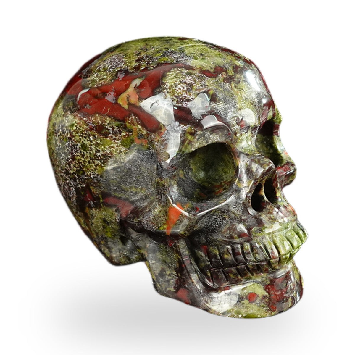 Dragon Blood Jasper crystal skull 2.2" SKH20DB12 photo 4