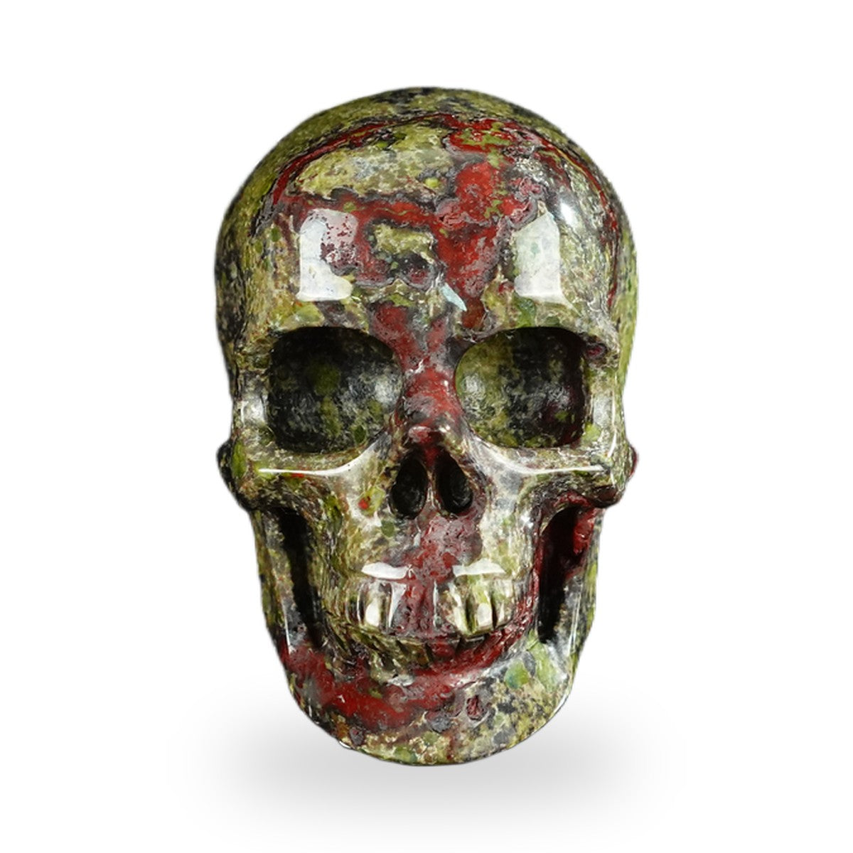 Dragon Blood Jasper crystal skull 2.2" SKH20DB13 photo 1