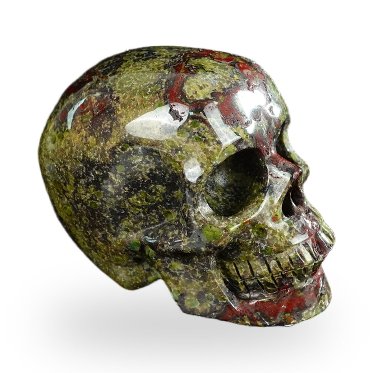 Dragon Blood Jasper crystal skull 2.2" SKH20DB13 photo 4