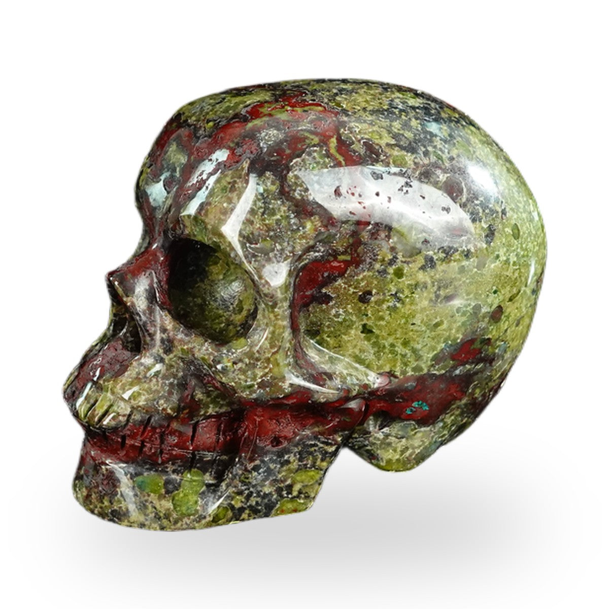 Dragon Blood Jasper crystal skull 2.2" SKH20DB13 photo 7