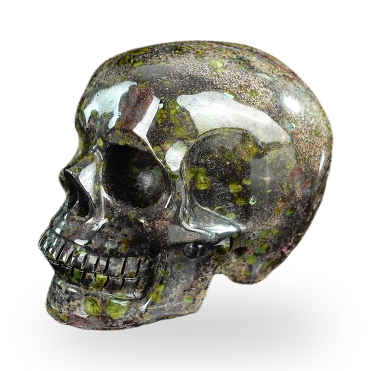 Dragon Blood Jasper crystal skull 2.2" SKH20DB14 photo 7