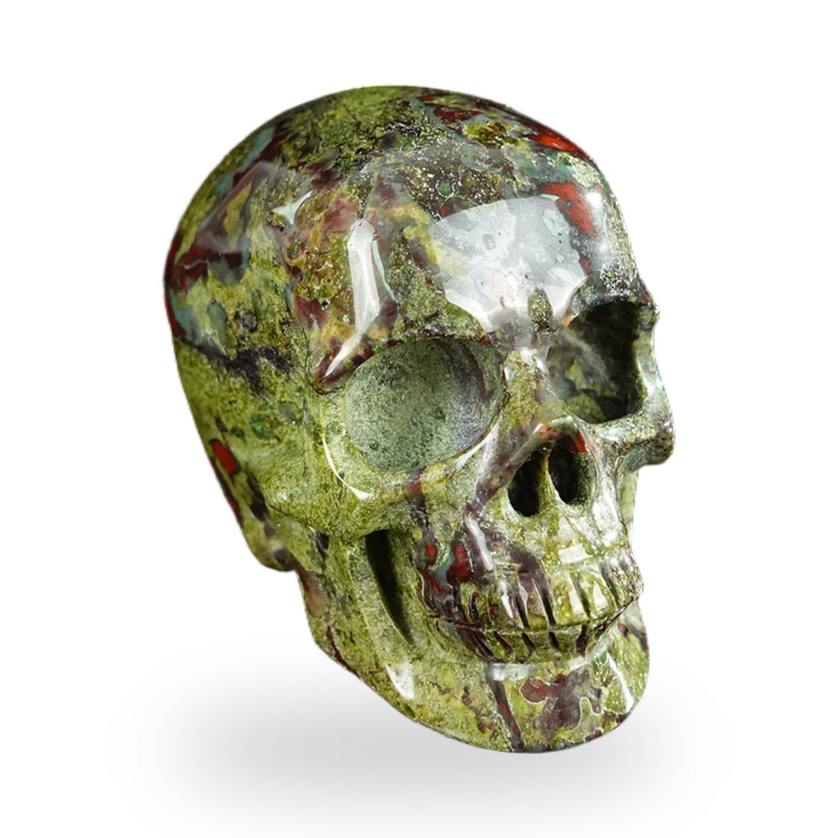 Dragon Blood Jasper crystal skull 2.2" SKH20DB16 photo 2