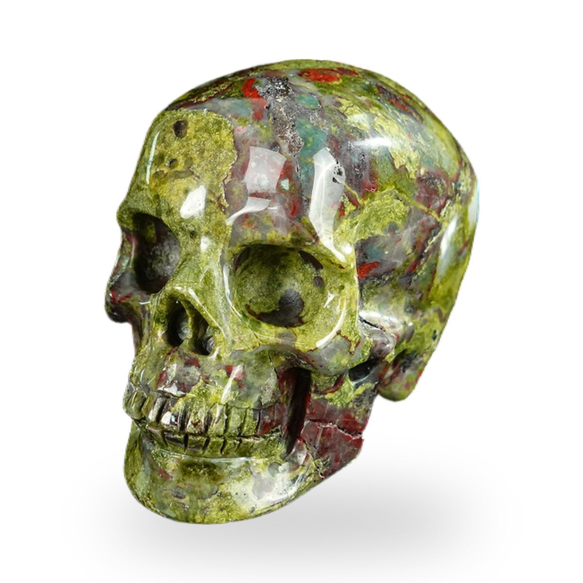Dragon Blood Jasper crystal skull 2.2" SKH20DB17 photo 8