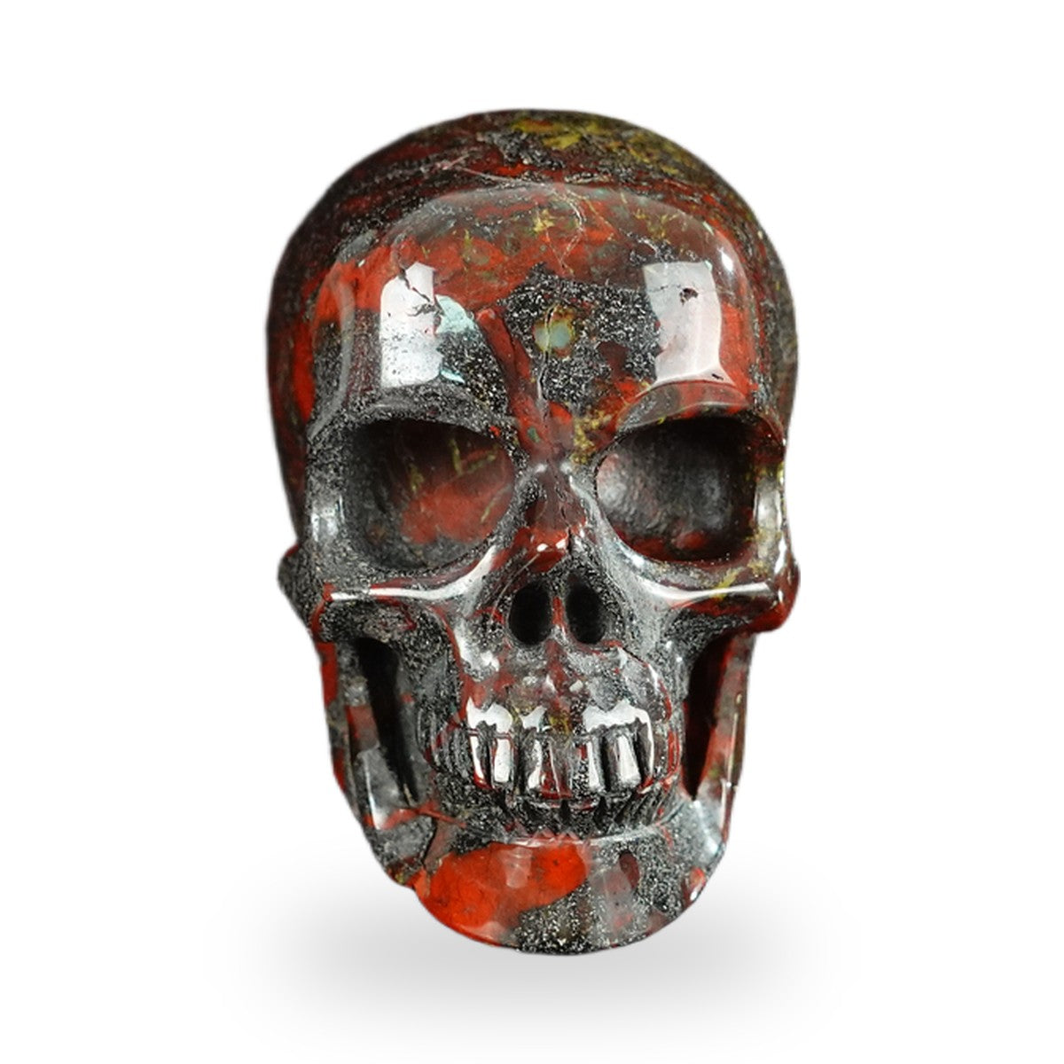 Dragon Blood Jasper crystal skull 2.2" SKH20DB19 photo 1