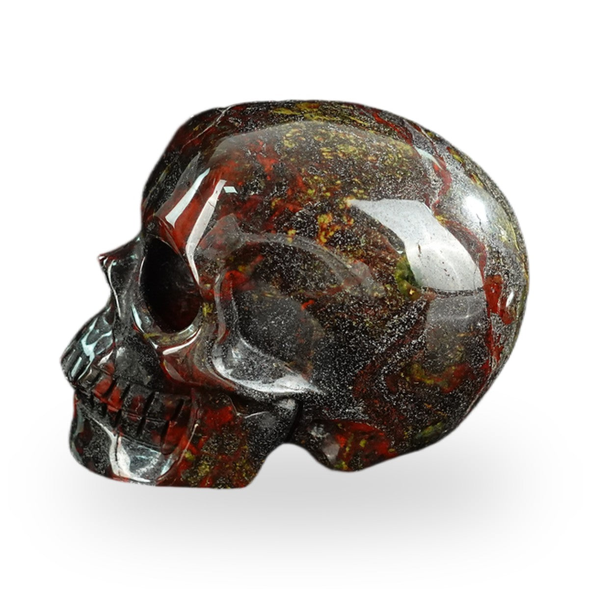 Dragon Blood Jasper crystal skull 2.2" SKH20DB19 photo 6