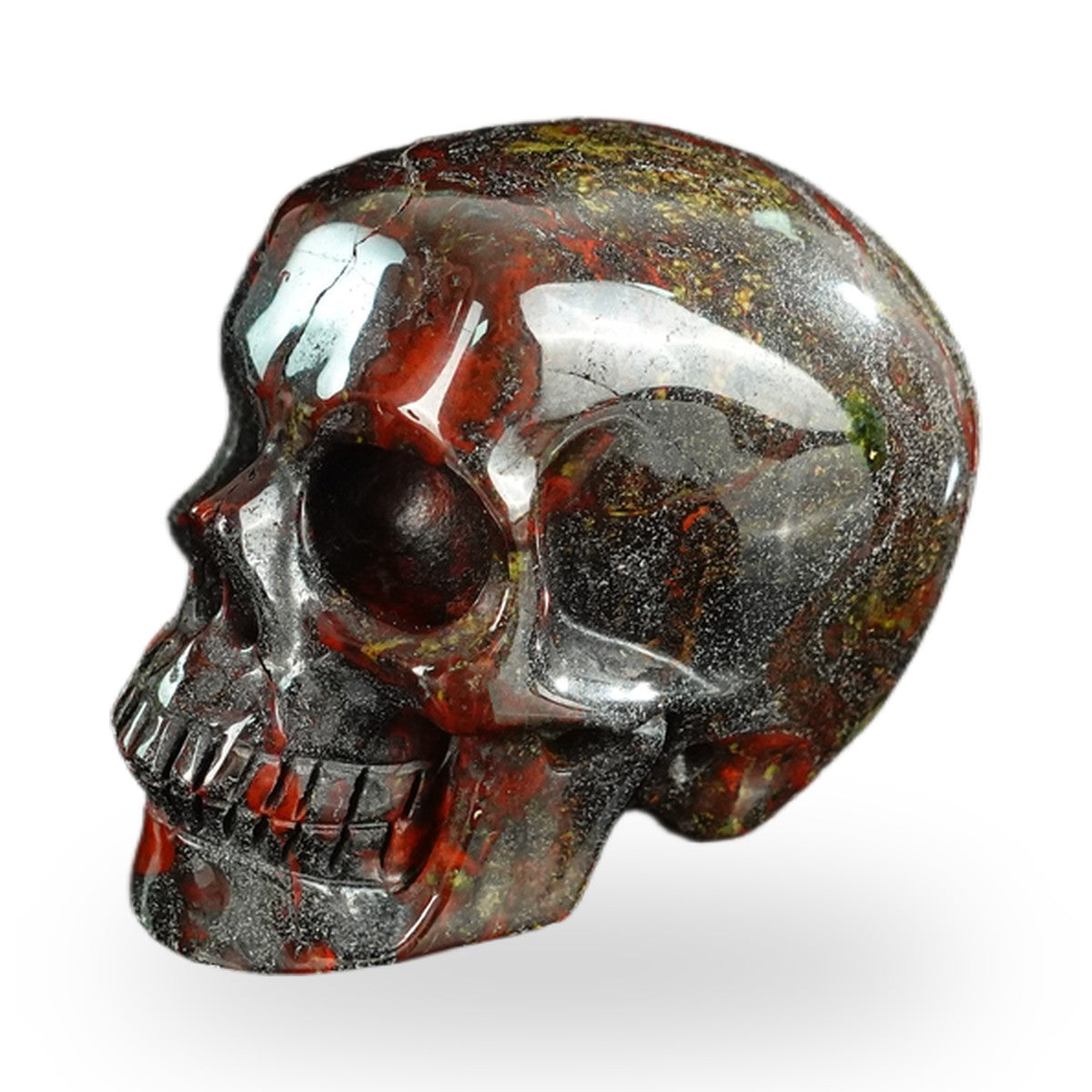 Dragon Blood Jasper crystal skull 2.2" SKH20DB19 photo 7
