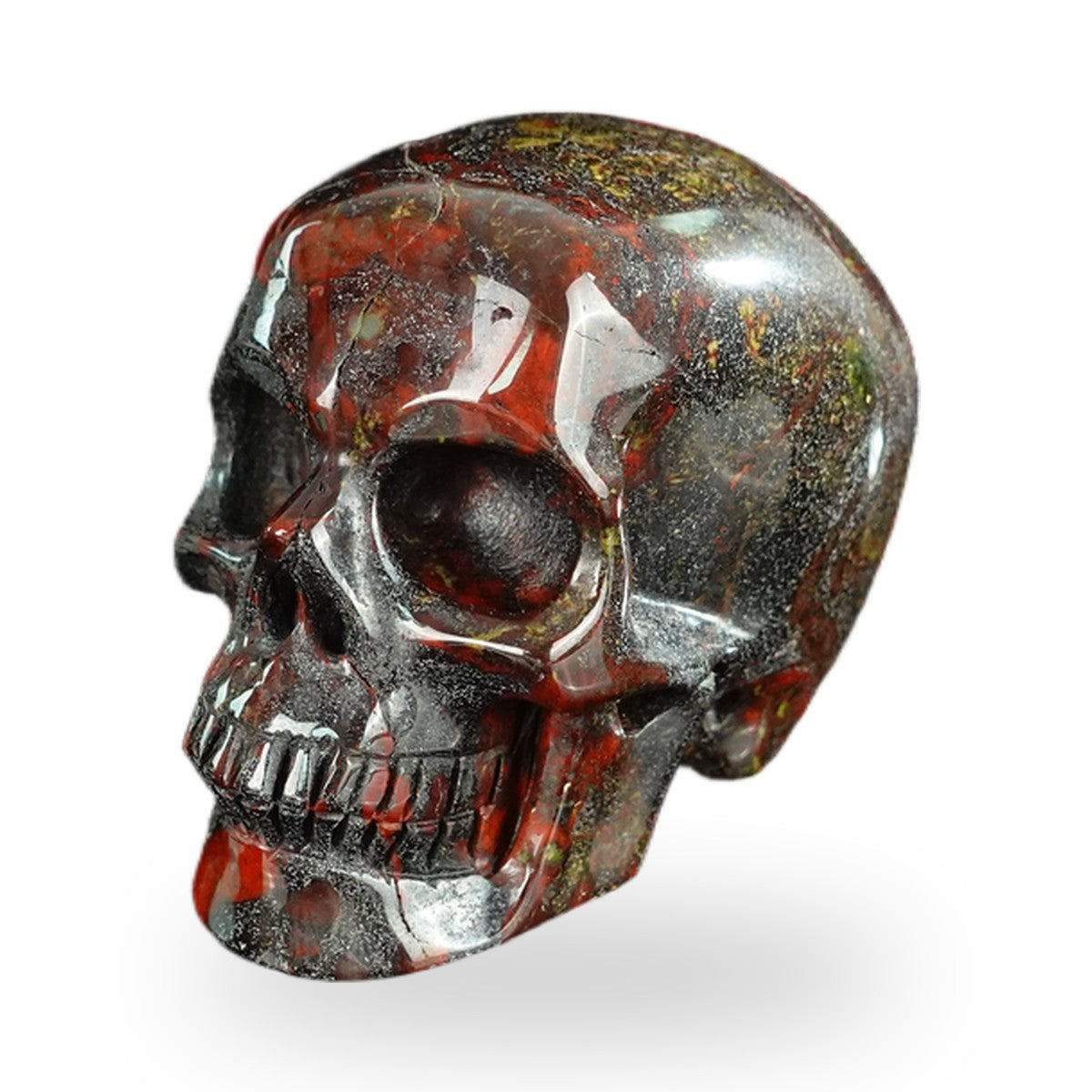 Dragon Blood Jasper crystal skull 2.2" SKH20DB19 photo 8
