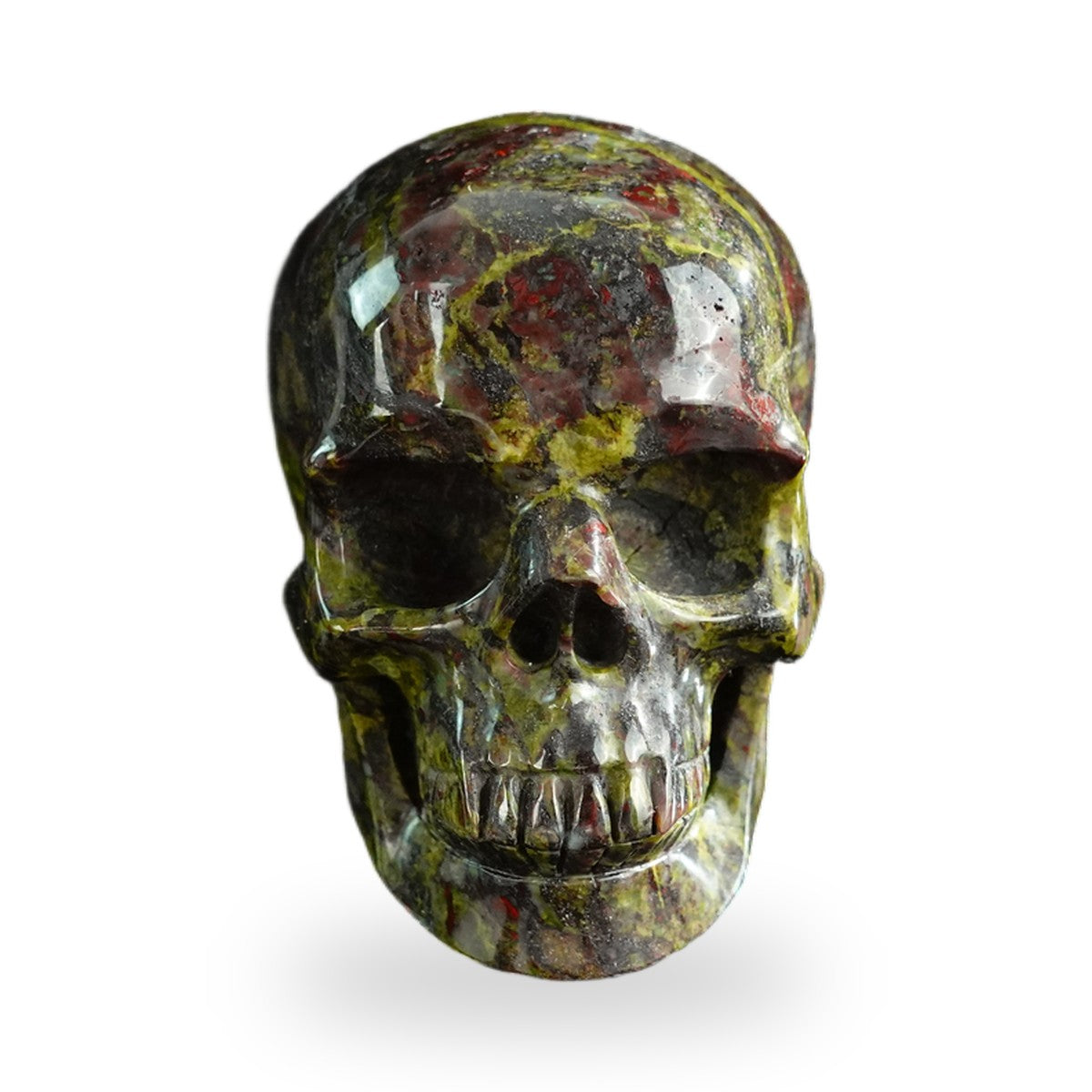 Dragon Blood Jasper crystal skull 3" SKH30DB02 photo 1