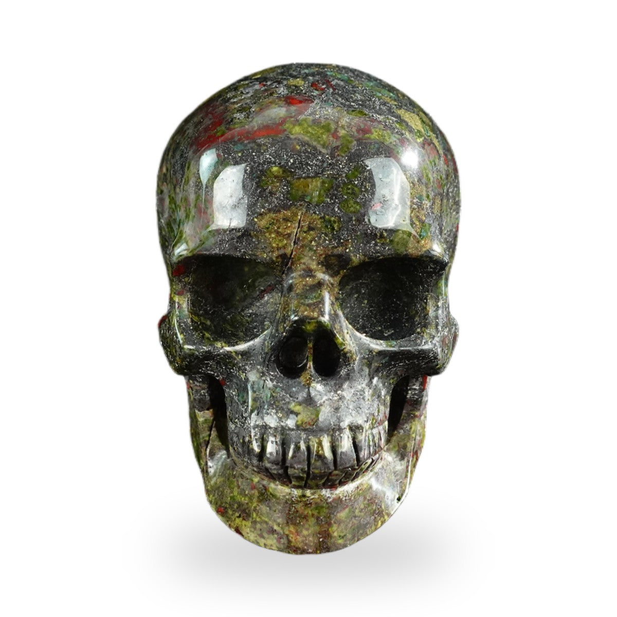 Dragon Blood Jasper crystal skull 3" SKH30DB05 photo 1