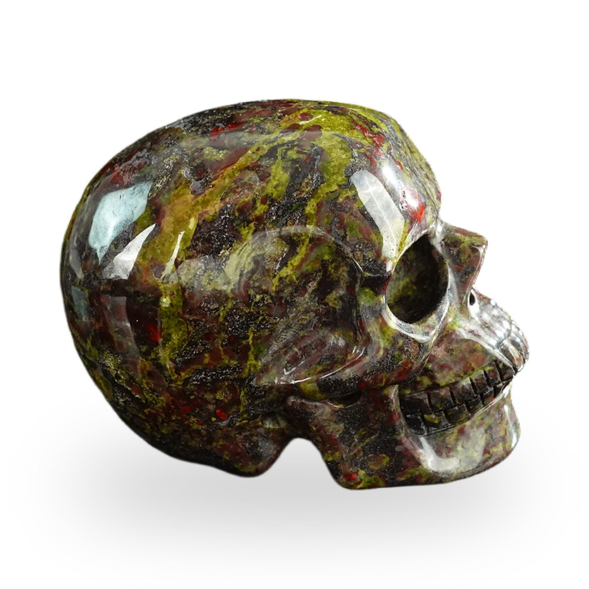 Dragon Blood Jasper crystal skull 3" SKH30DB06 photo 5