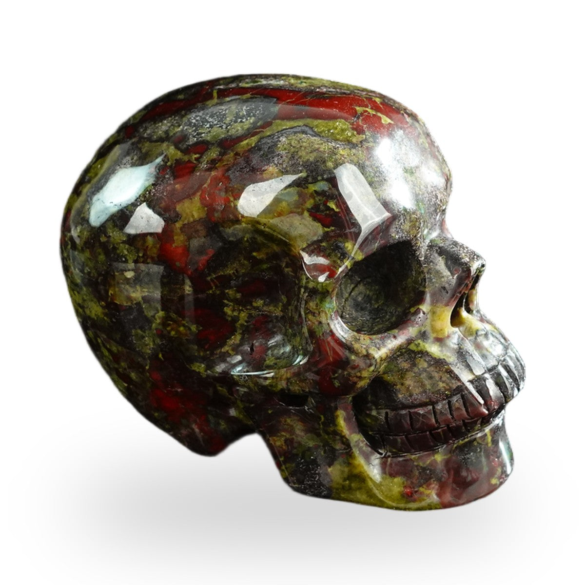Dragon Blood Jasper crystal skull 3" SKH30DB07 photo 4
