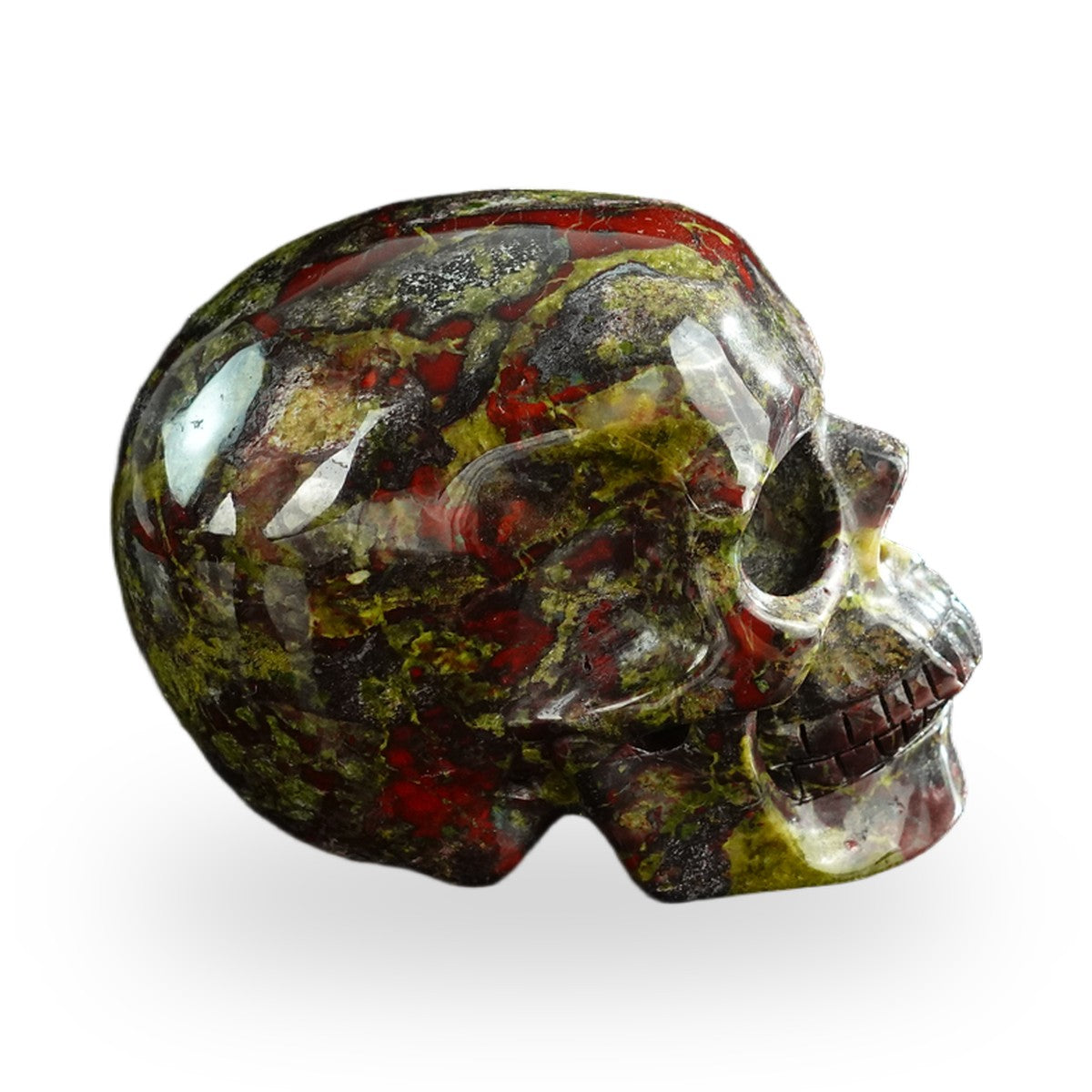 Dragon Blood Jasper crystal skull 3" SKH30DB07 photo 5