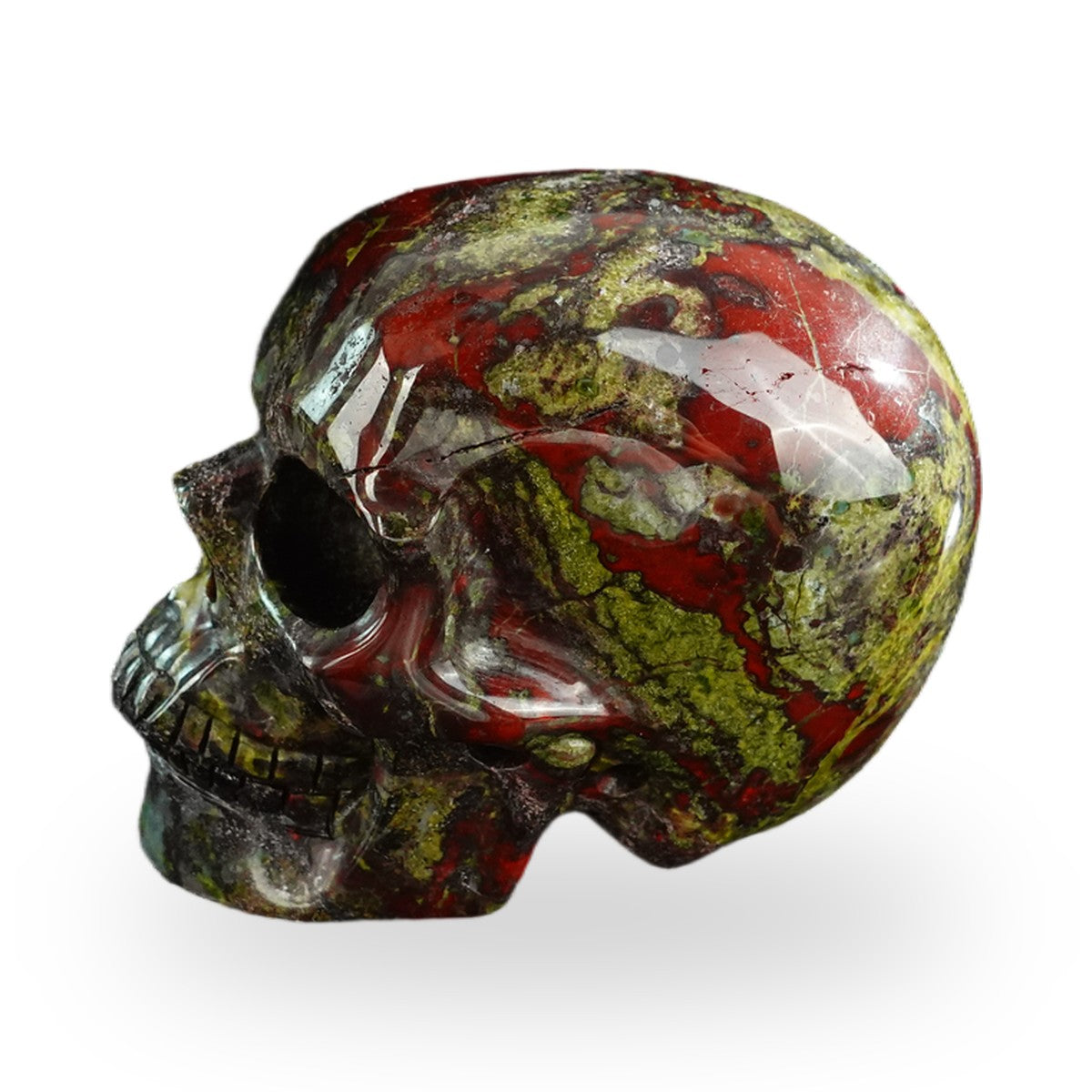 Dragon Blood Jasper crystal skull 3" SKH30DB07 photo 6
