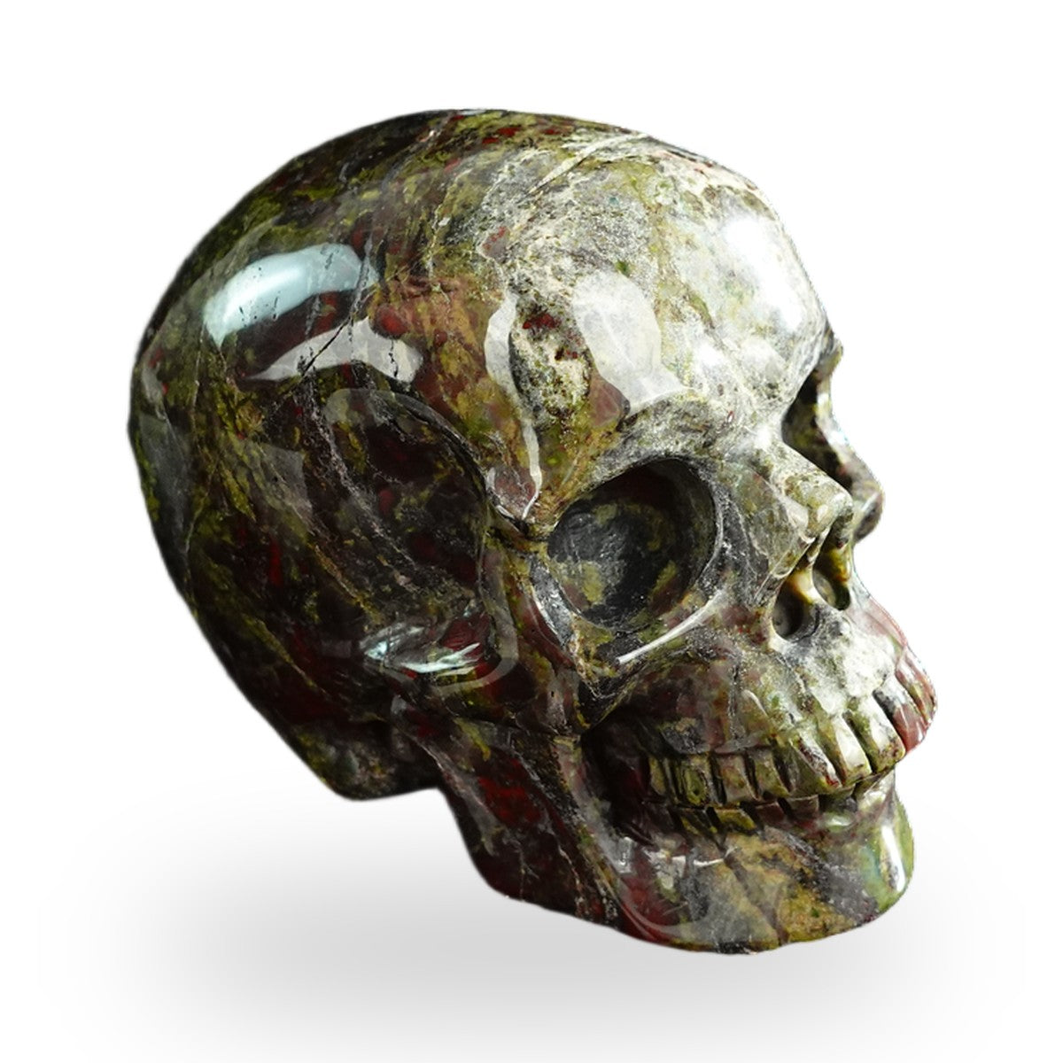 Dragon Blood Jasper crystal skull 3" SKH30DB08 photo 4