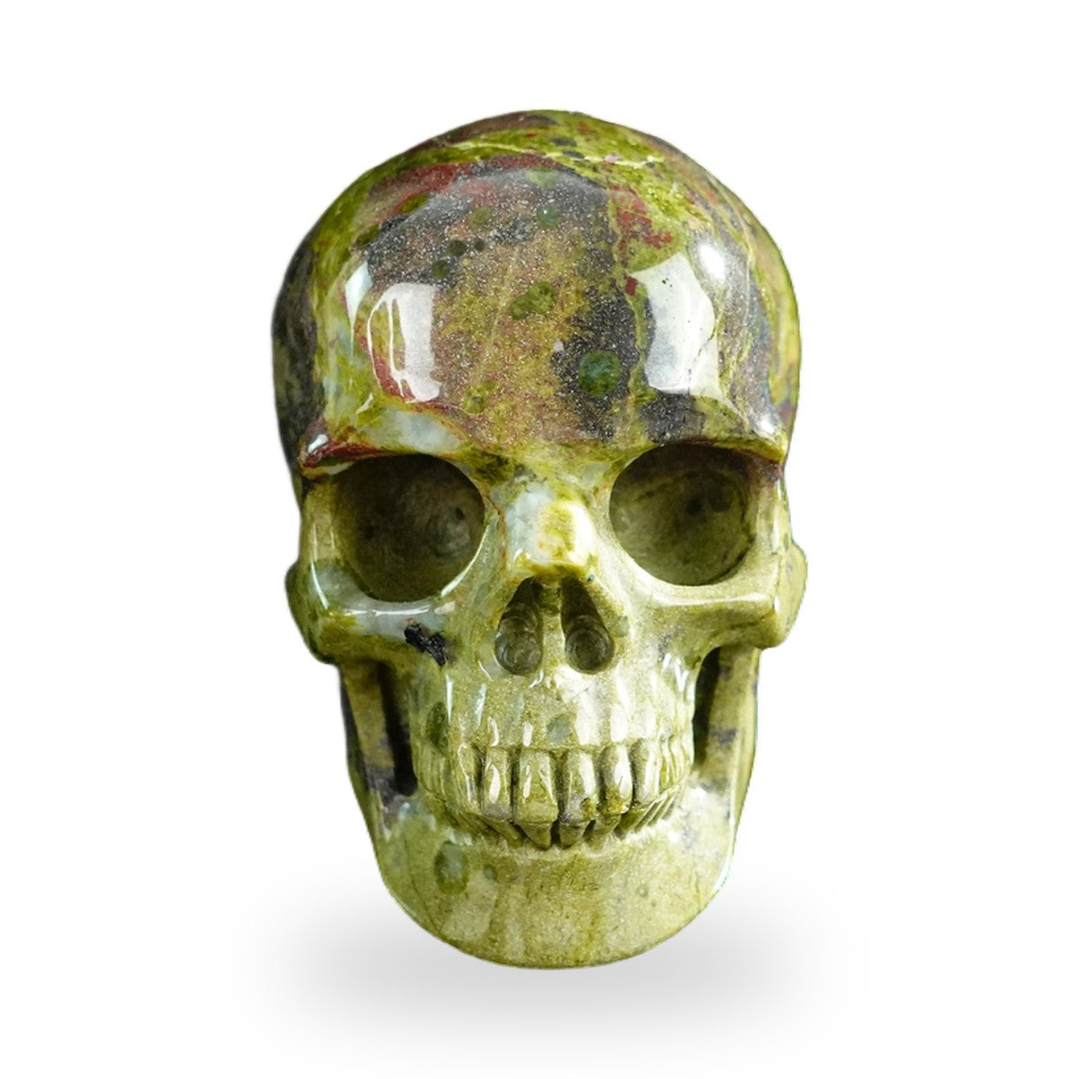 Dragon Blood Jasper crystal skull 3" SKH30DB09 photo 1