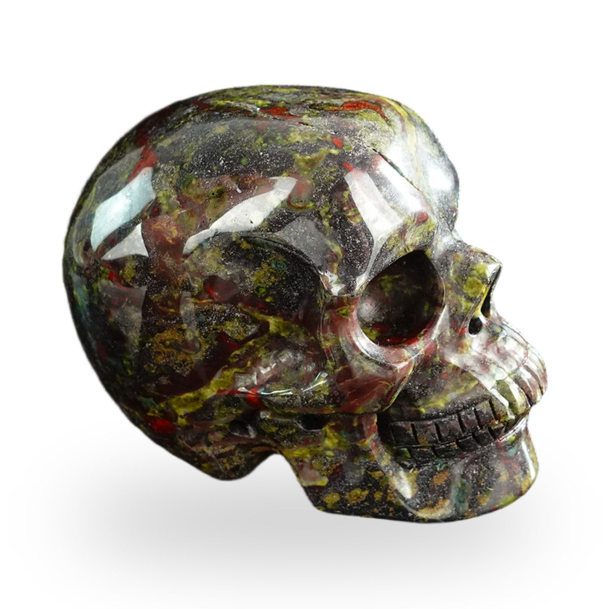 Dragon Blood Jasper crystal skull 3" SKH30DB12 photo 4