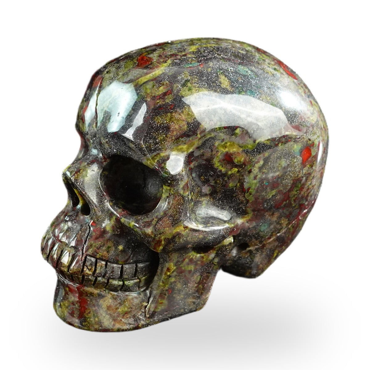 Dragon Blood Jasper crystal skull 3" SKH30DB12 photo 7