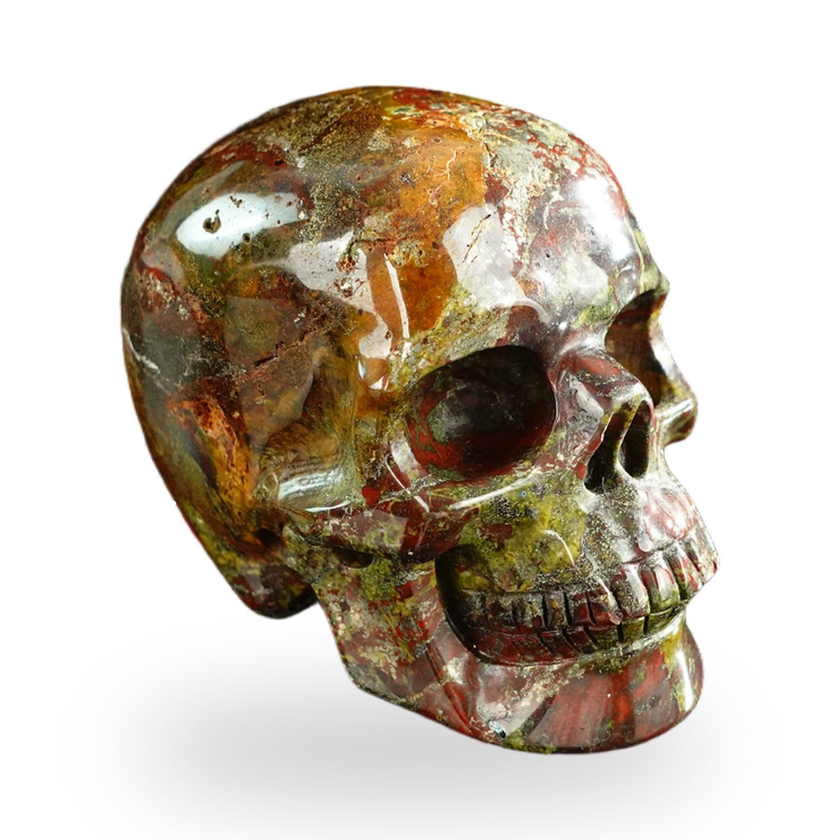 Dragon Blood Jasper crystal skull 3" SKH30DB14 photo 3