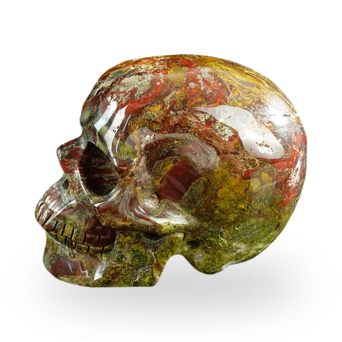 Dragon Blood Jasper crystal skull 3" SKH30DB14 photo 6