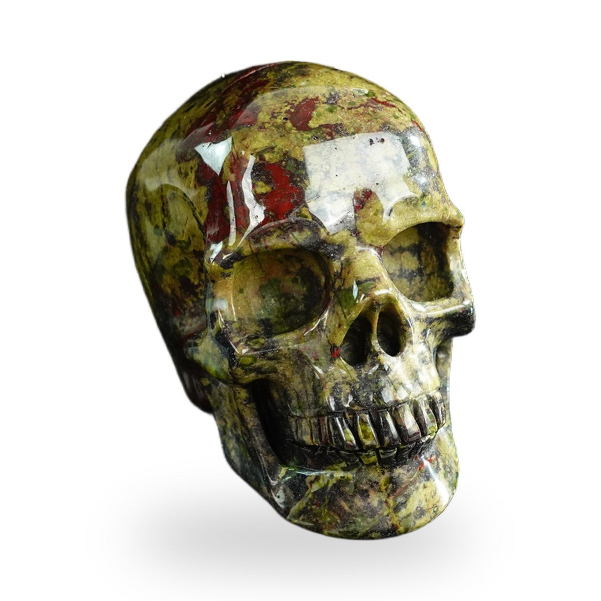 Dragon Blood Jasper crystal skull 3" SKH30DB15 photo 2
