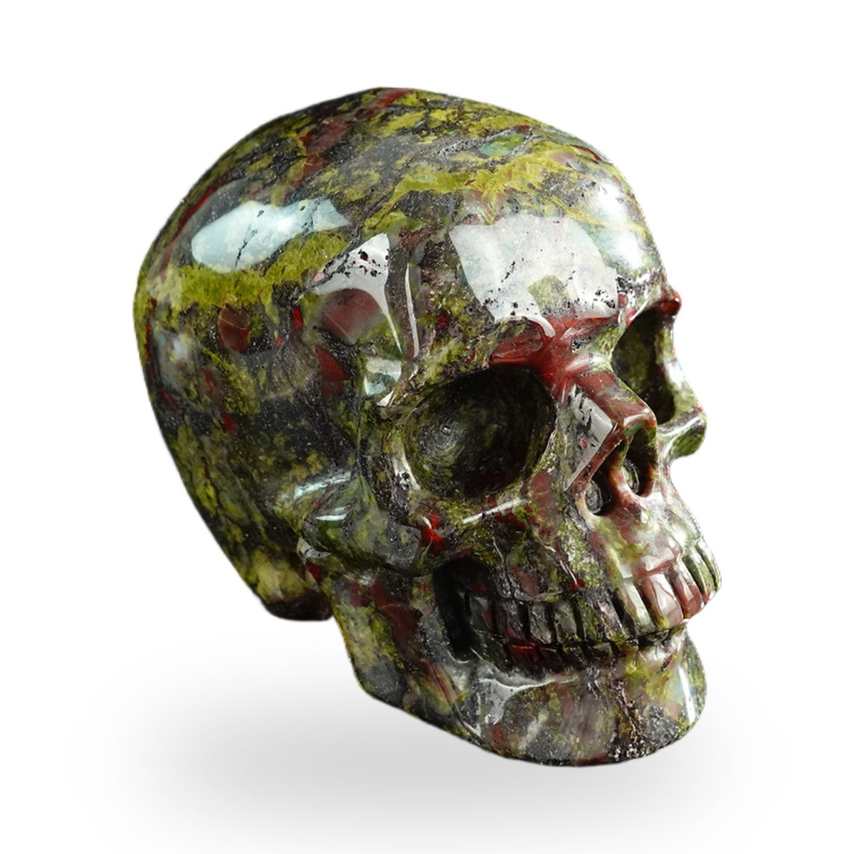 Dragon Blood Jasper crystal skull 3" SKH30DB16 photo 3