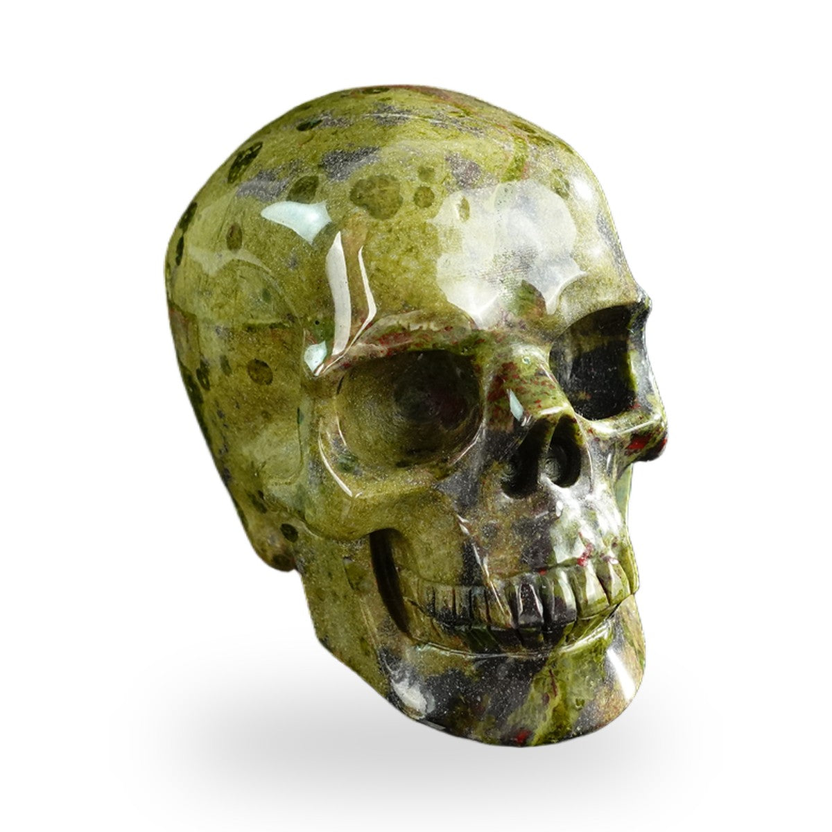 Dragon Blood Jasper crystal skull 3" SKH30DB17 photo 2
