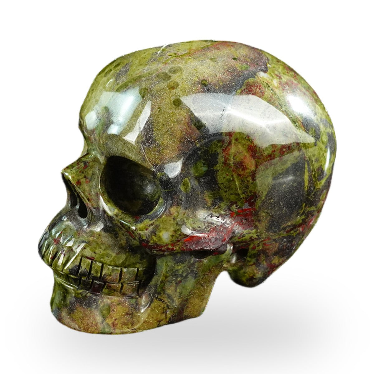 Dragon Blood Jasper crystal skull 3" SKH30DB17 photo 7