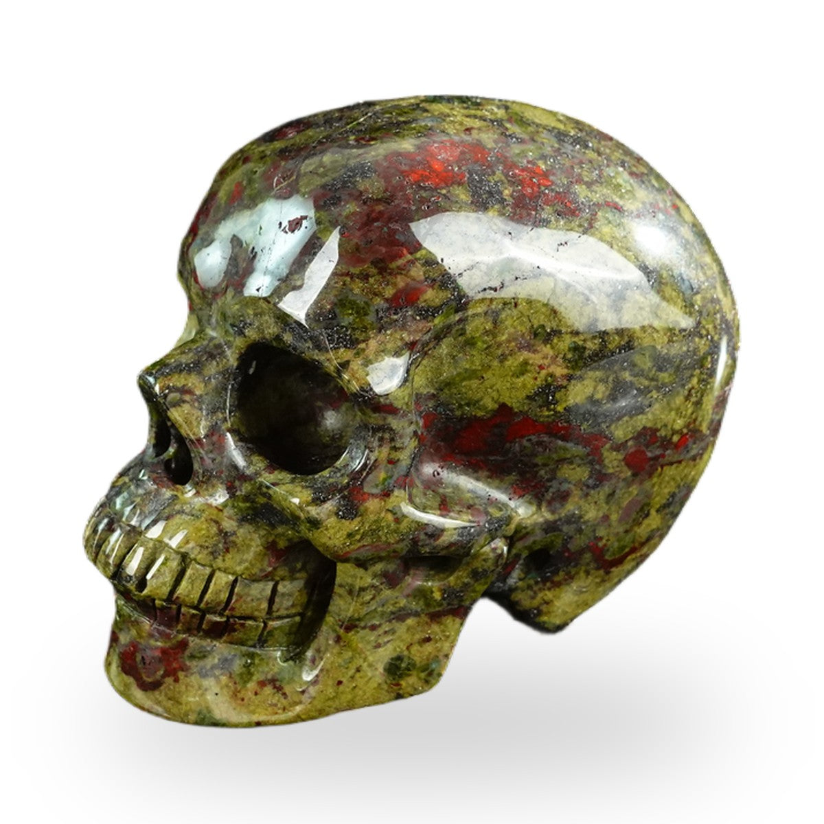 Dragon Blood Jasper crystal skull 3" SKH30DB18 photo 7
