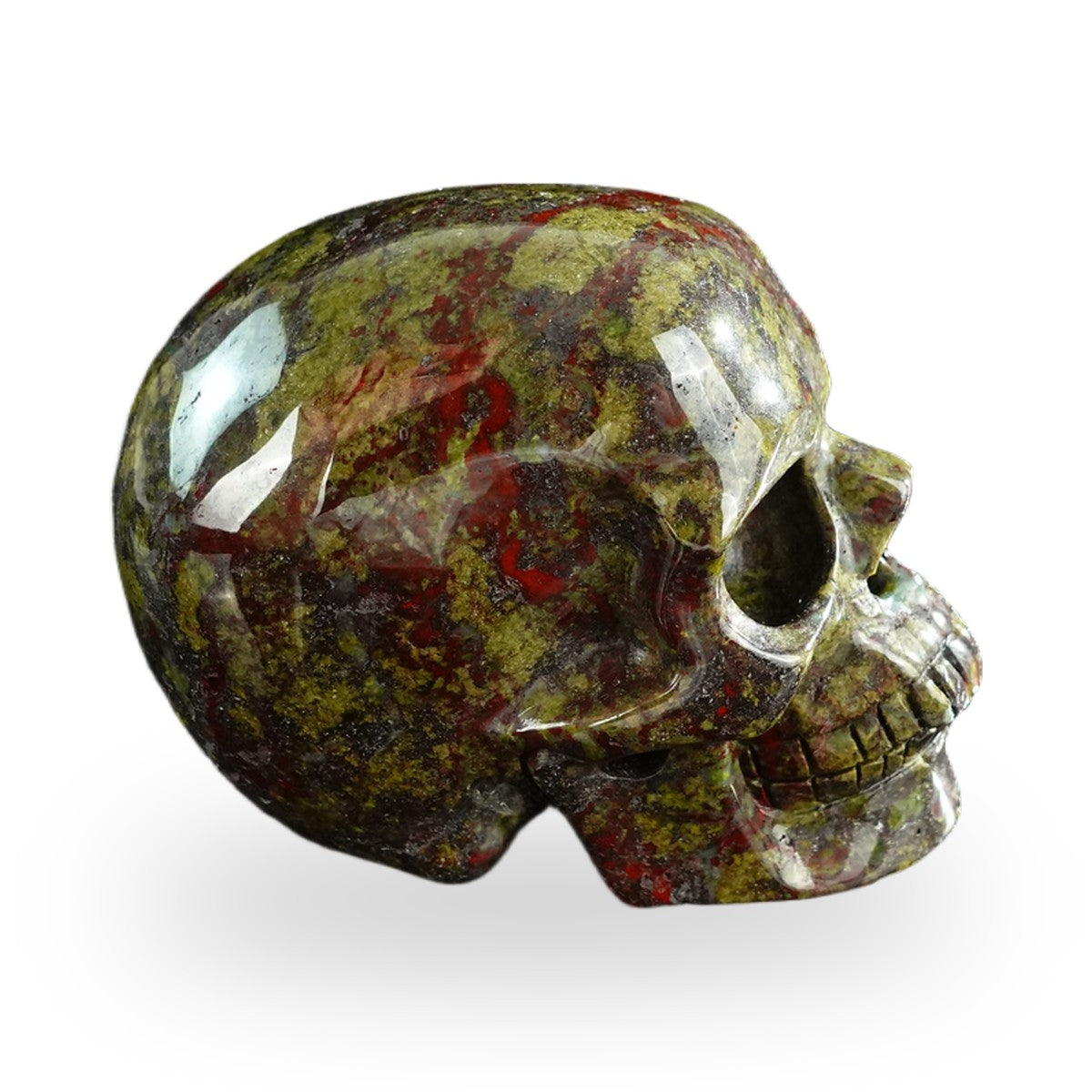 Dragon Blood Jasper crystal skull 3" SKH30DB19 photo 6