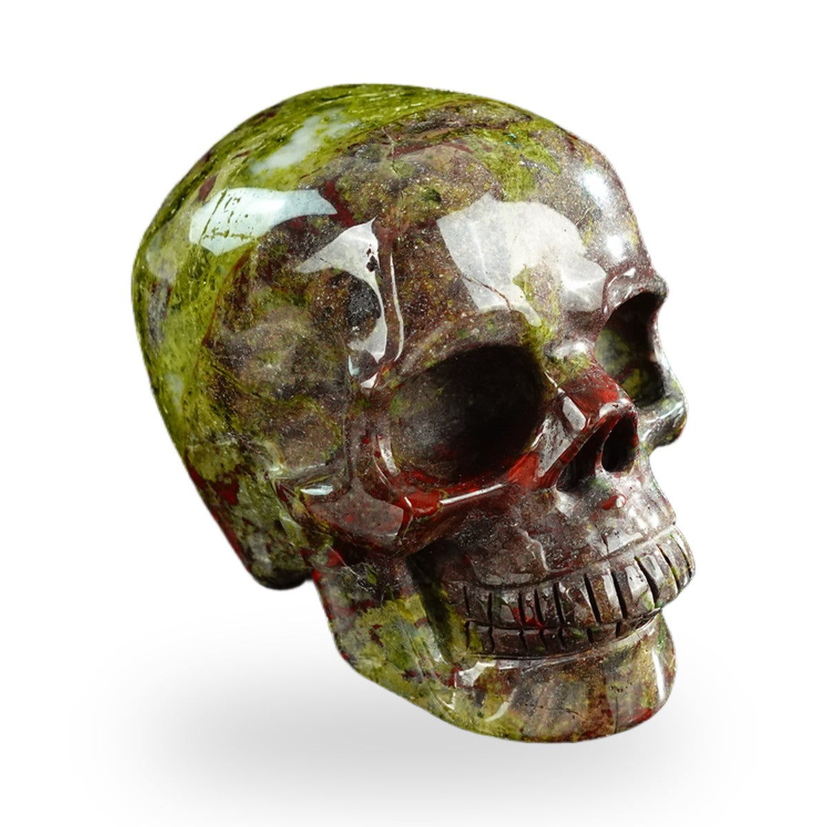 Dragon Blood Jasper crystal skull 3" SKH30DB20 photo 3