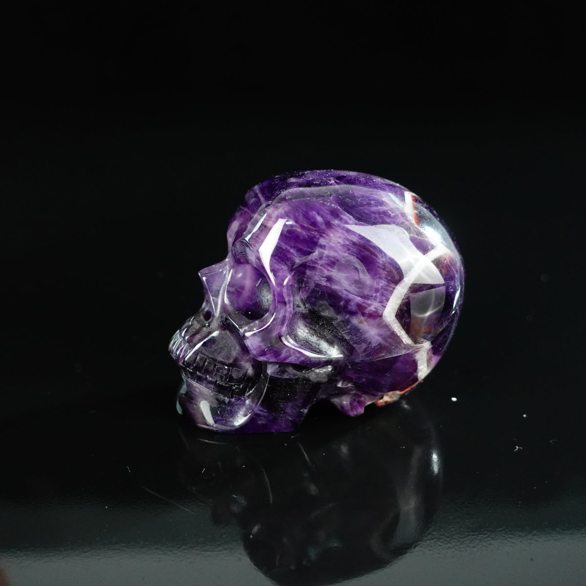 Dream Amethyst crystal skull 2.2" SKH20AM13 photo 6