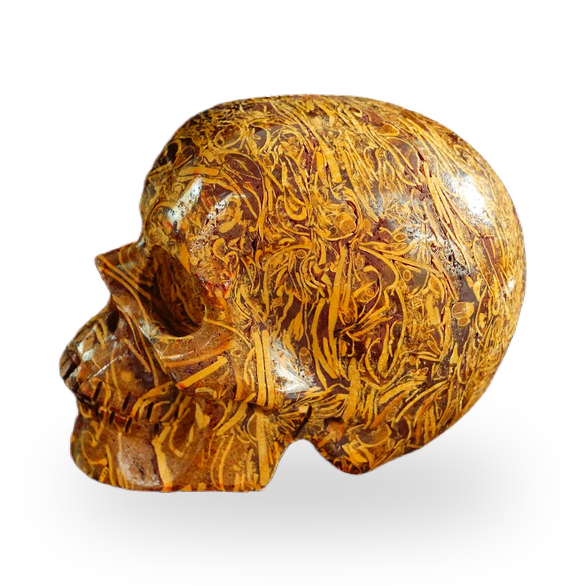Elephant Skin Jasper crystal skull 2.2" SKH20ES02 photo 6