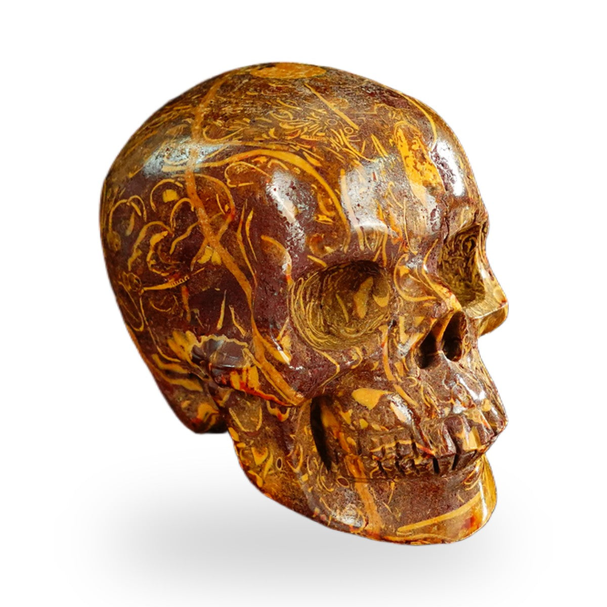 Elephant Skin Jasper crystal skull 2.2" SKH20ES03 photo 2